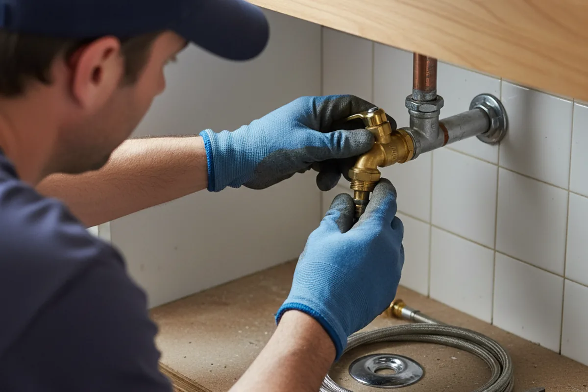 Shutoff valve and fitting work during Faucet and Fixture Repair in Scott Depot